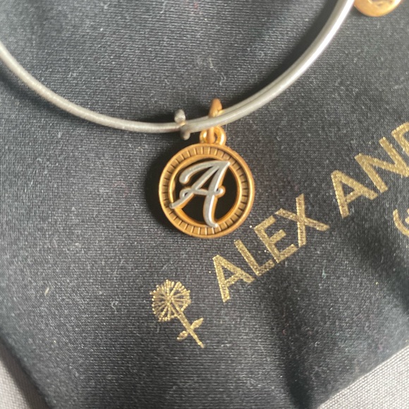 Alex and Ani “A” Initial Bracelet - Picture 2 of 3